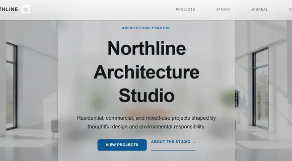 Architecture template homepage