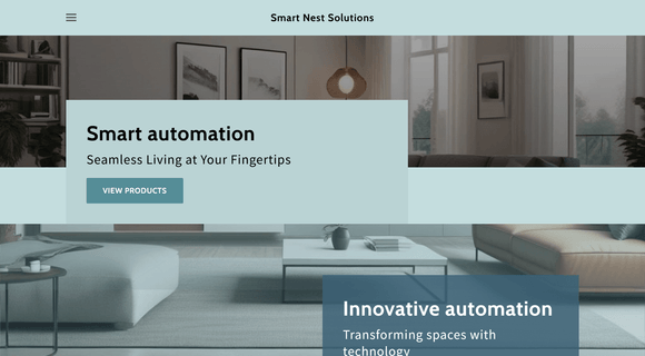 Home automation company website