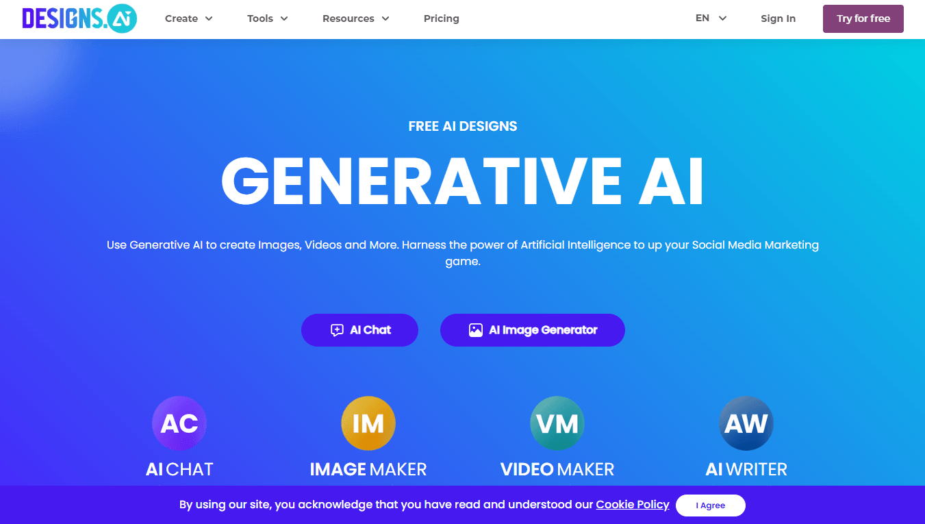 Designs AI - Comprehensive Creative Toolset