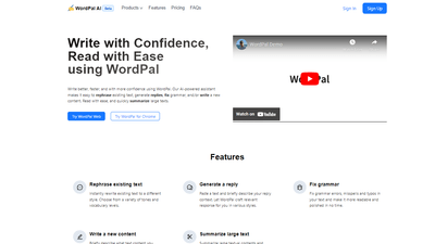 WordPal - Write with Confidence, Read with Ease