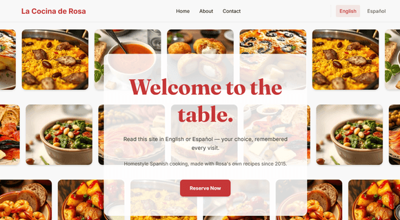 Multilingual website