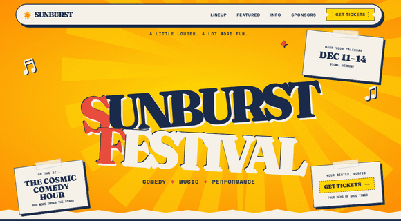 Festival website template