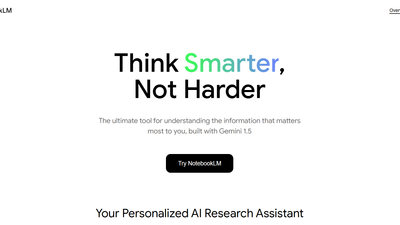 NotebookLM - AI for Research & Note-Taking