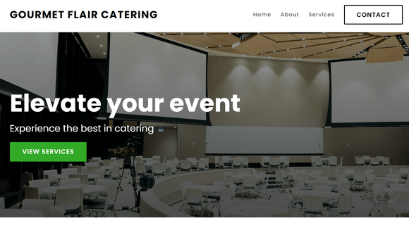 Catering company website