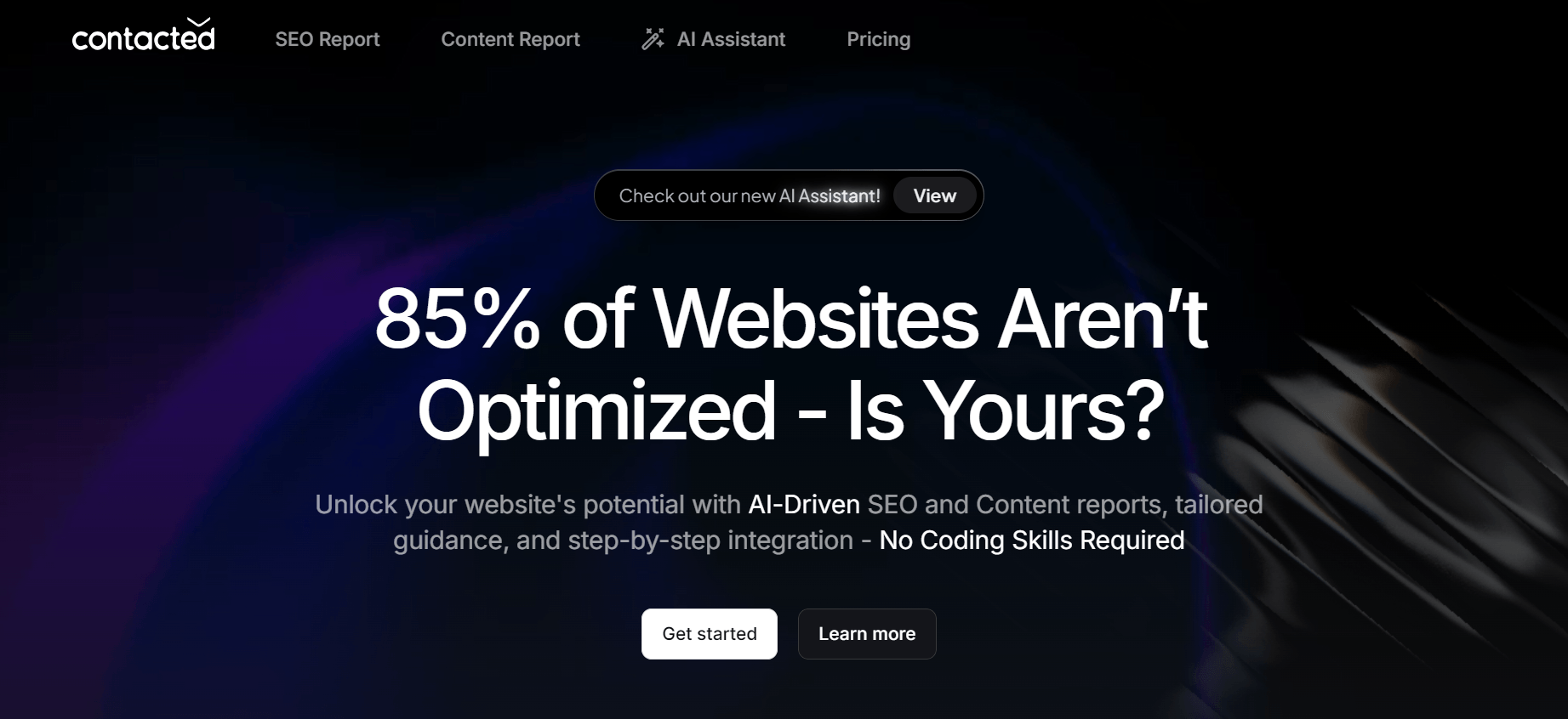 Contacted - Optimize Your Website with AI SEO and Content Reports