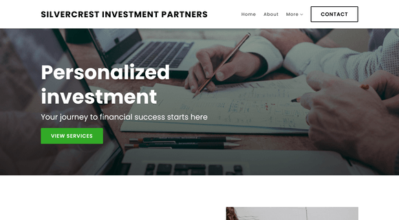 Investment firm website