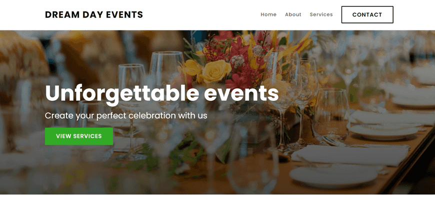 Build a vibrant website for my party planning company, specializing in events like birthdays, weddings, and corporate gatherings. The site should include our event packages and a booking form and a calendar for checking availability.