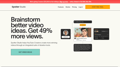 Spotter Studio - Your YouTube Video Ideation Powerhouse