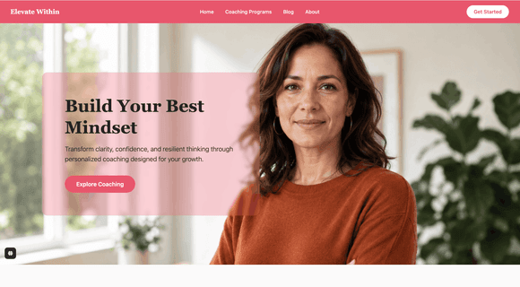 Mindset coach website