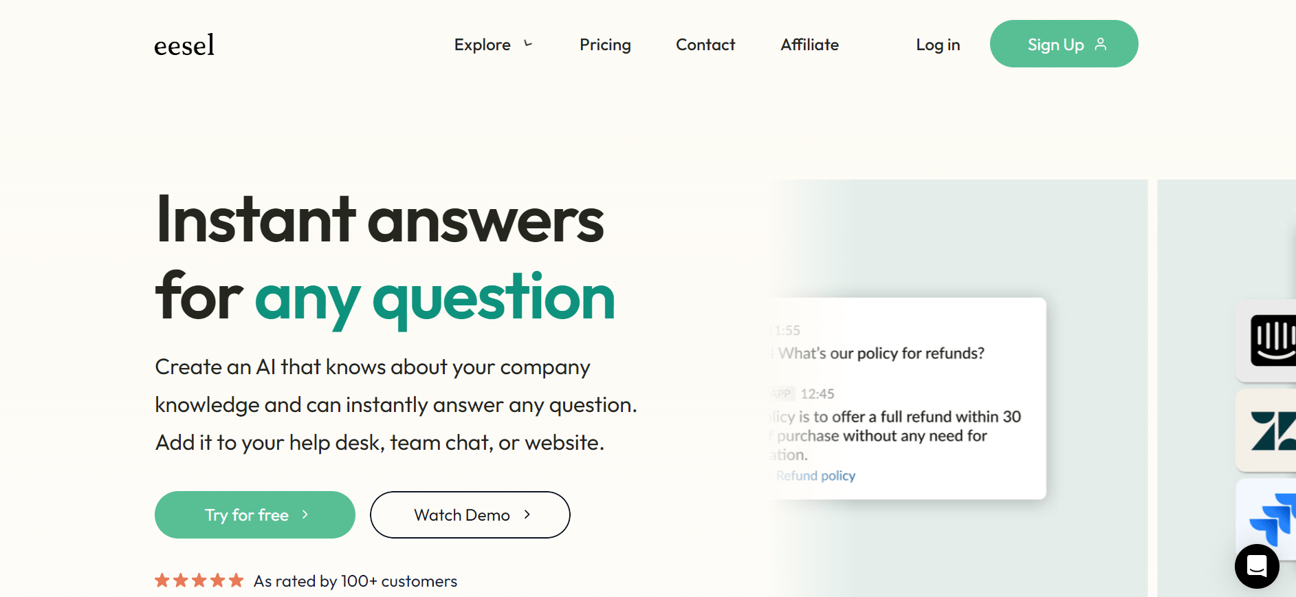 eesel - AI Assistant That Answers Every Company Question