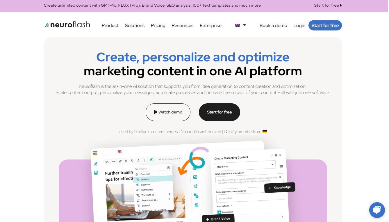 Neuroflash AI - Revolutionize Your Content Creation