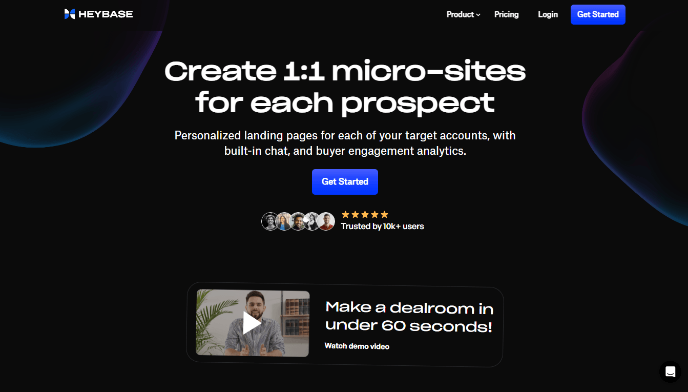 Heybase - Boost B2B Sales with Personalized Micro-Sites
