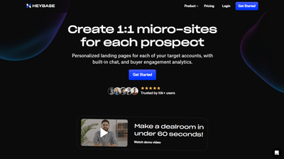 Heybase - Boost B2B Sales with Personalized Micro-Sites