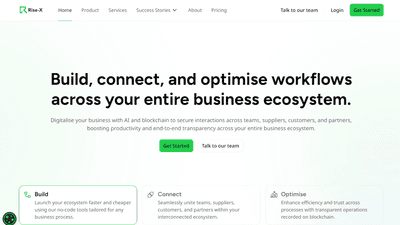 Rise-X - Revolutionize Your Business Ecosystem with No-Code Solutions
