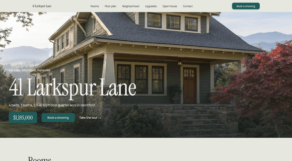 Single property website template