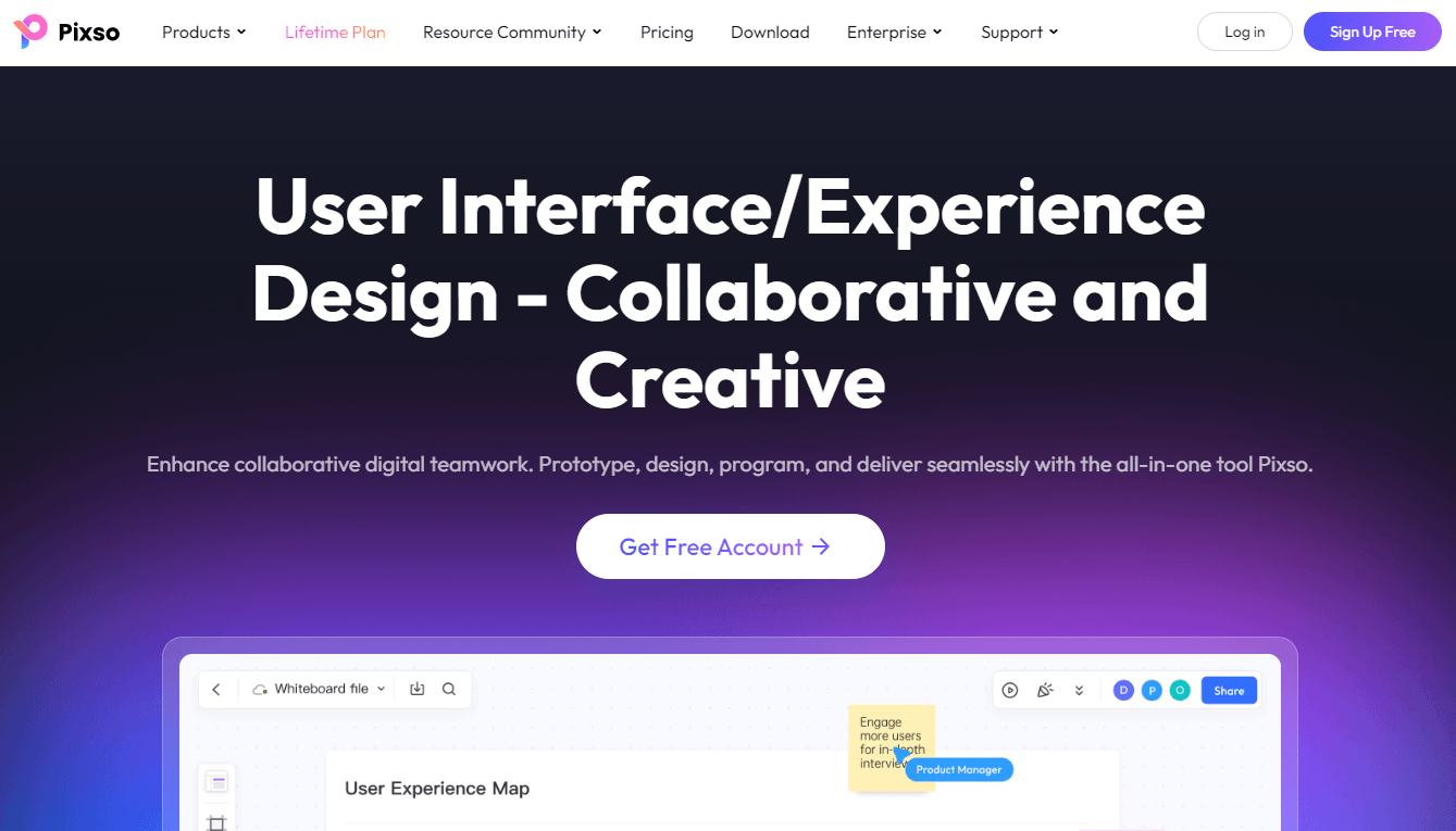 Pixso - Collaborative and Creative UI/UX Design Tool