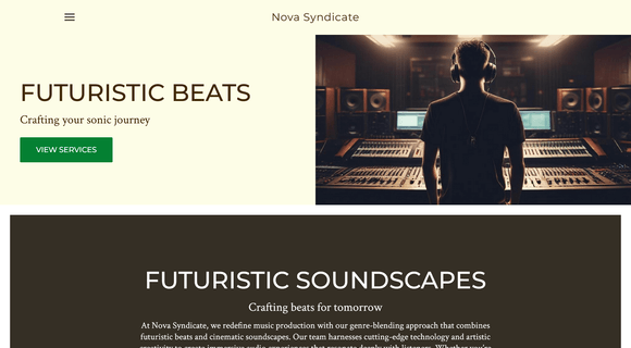Music producer website