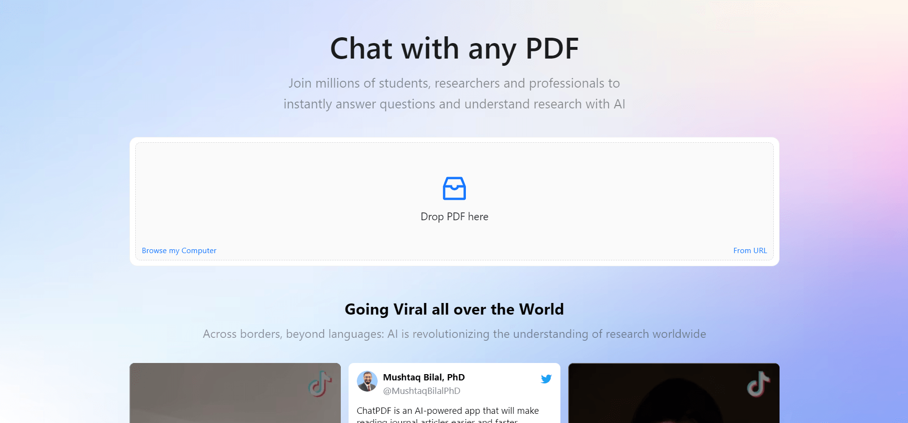 ChatPDF - Talk with Any PDF