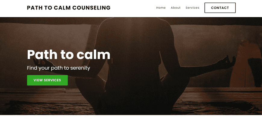 My therapy practice specializes in anxiety and trauma therapy. I need a site with a service overview, appointment scheduling tool, resources for clients, and contact information.