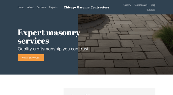 Masonry contractor website