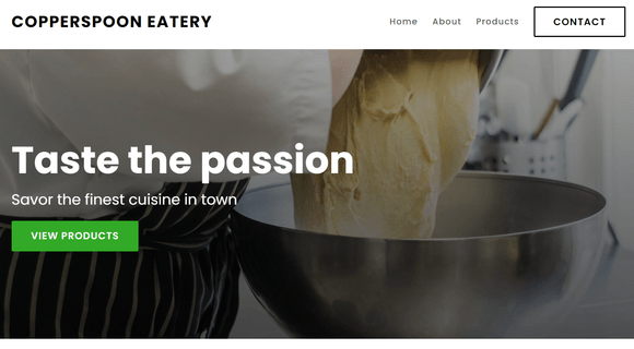 Restaurant website