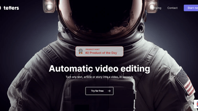 Tellers.ai - Automatic Text-to-Video Tool