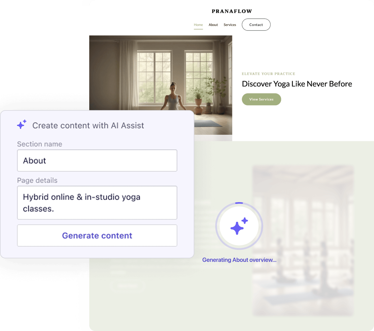 The AI platform that gets you online instantly
