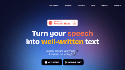 Letterly - Turn Your Speech into Clear Text