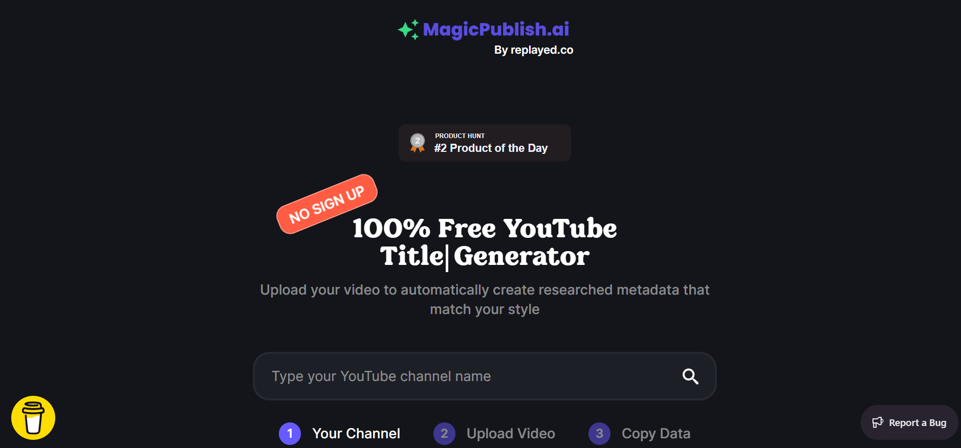 MagicPublish.ai - Easily Generate YouTube Metadata