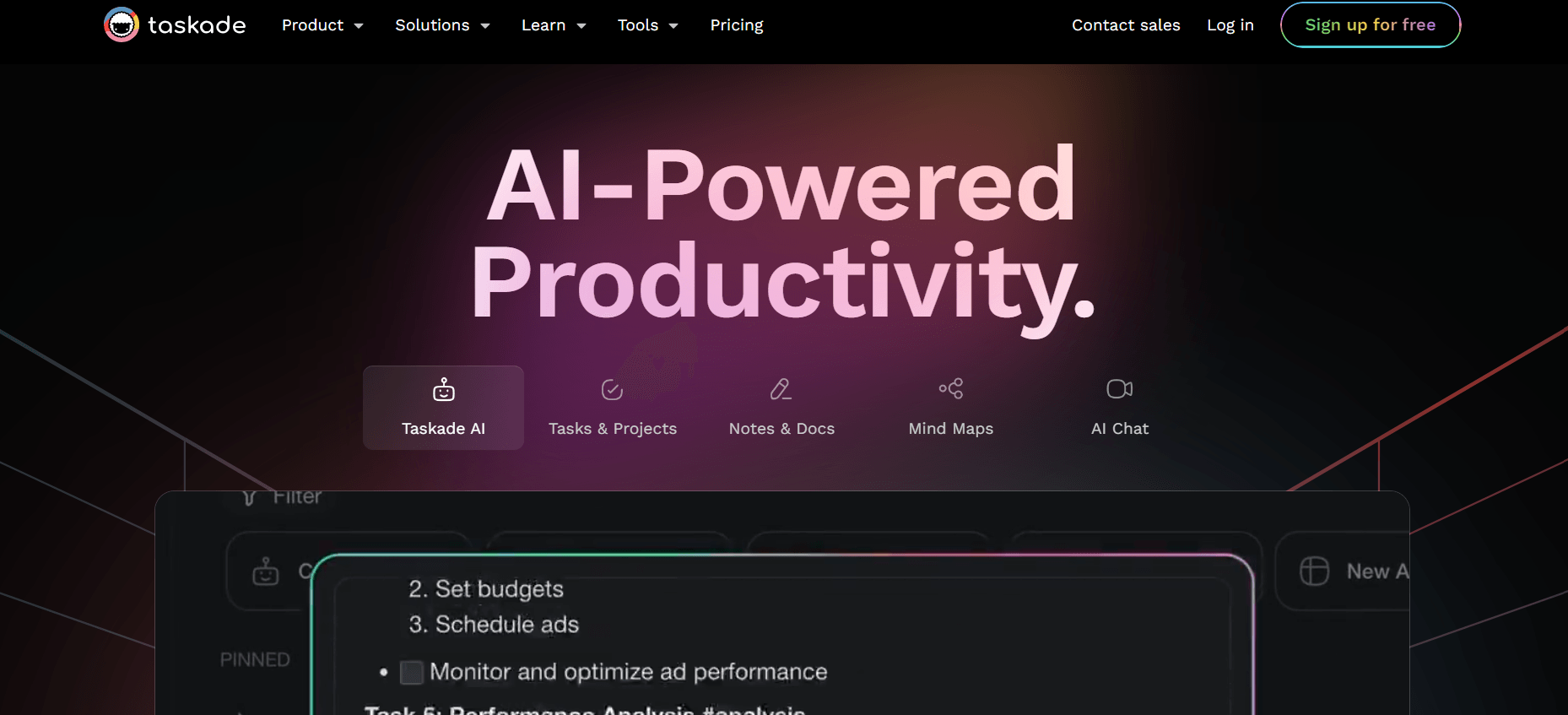 Taskade - AI Productivity Tool