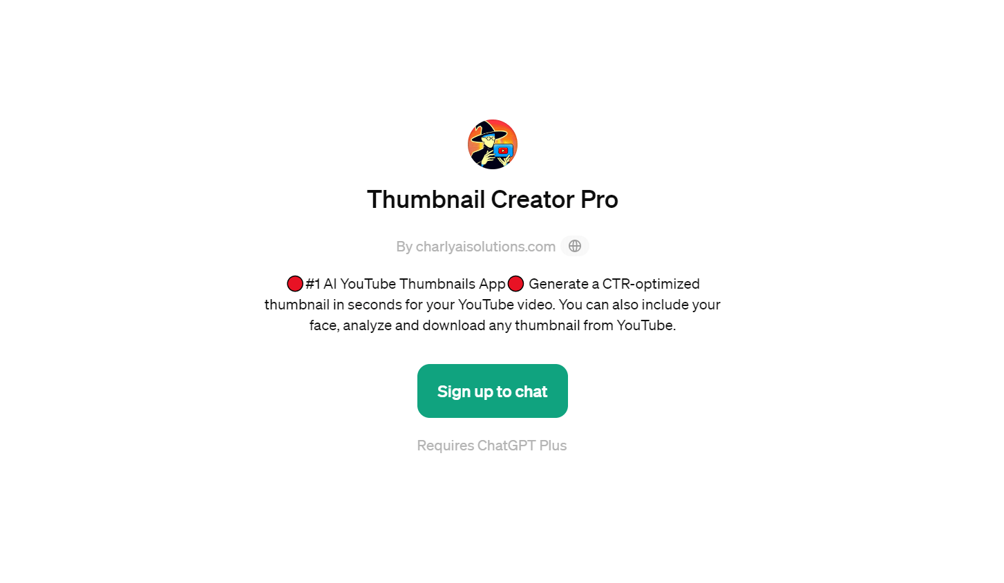 Thumbnail Creator Pro - Generate CTR-Optimized Thumbnails