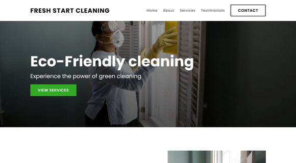 Cleaning service website