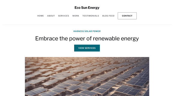 Solar power website