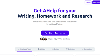 AHelp - AI & Writing Tools for All Your Writing and Research Needs