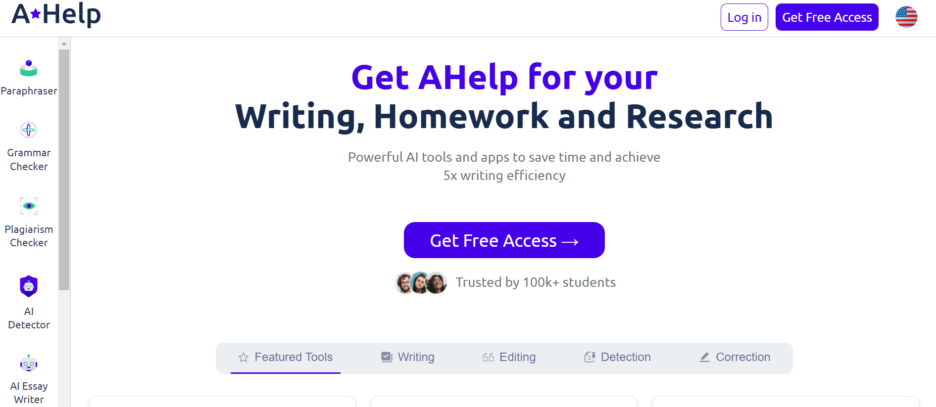 AHelp - AI & Writing Tools for All Your Writing and Research Needs