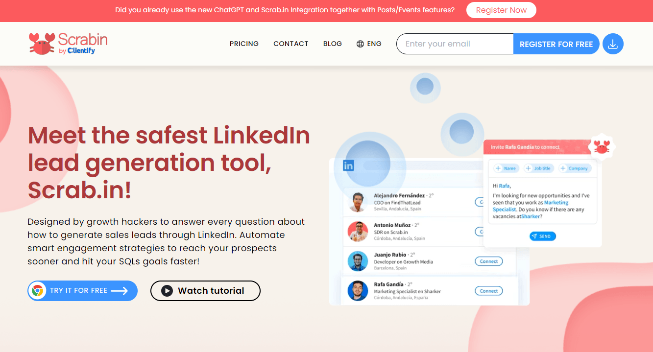 Scrab.in - LinkedIn Lead Generation on Autopilot