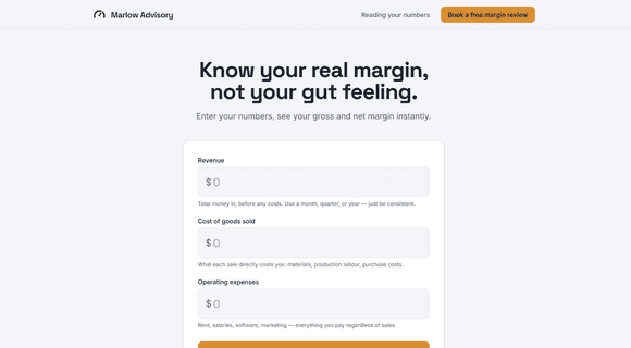 Profit margin calculator
