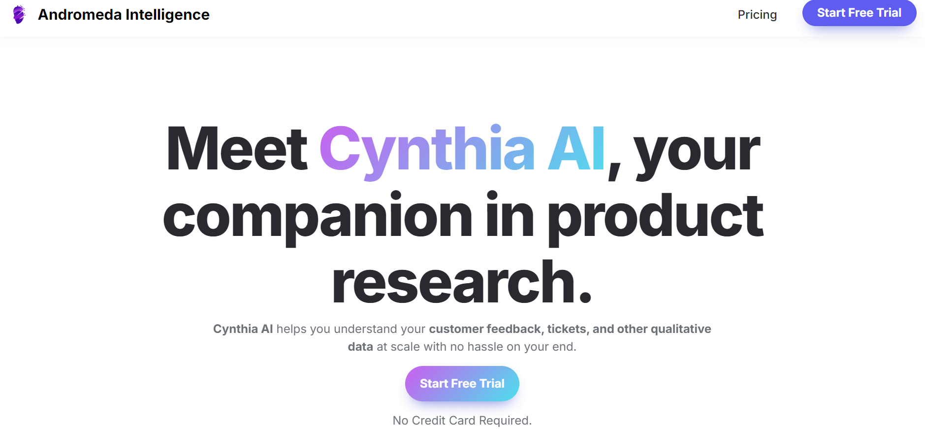 Cynthia AI - Product Research Tool