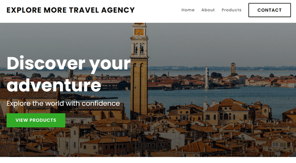 Travel agency website