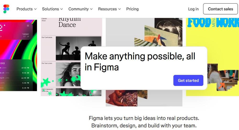 Screenshot of Figma AI’s homepage