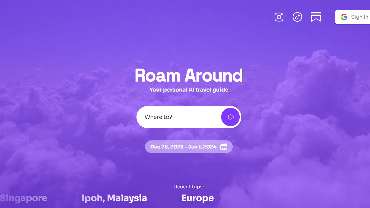 Roam Around (Formerly Where To) - Your Personal Travel Planner