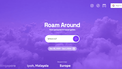Roam Around (Formerly Where To) - Your Personal Travel Planner