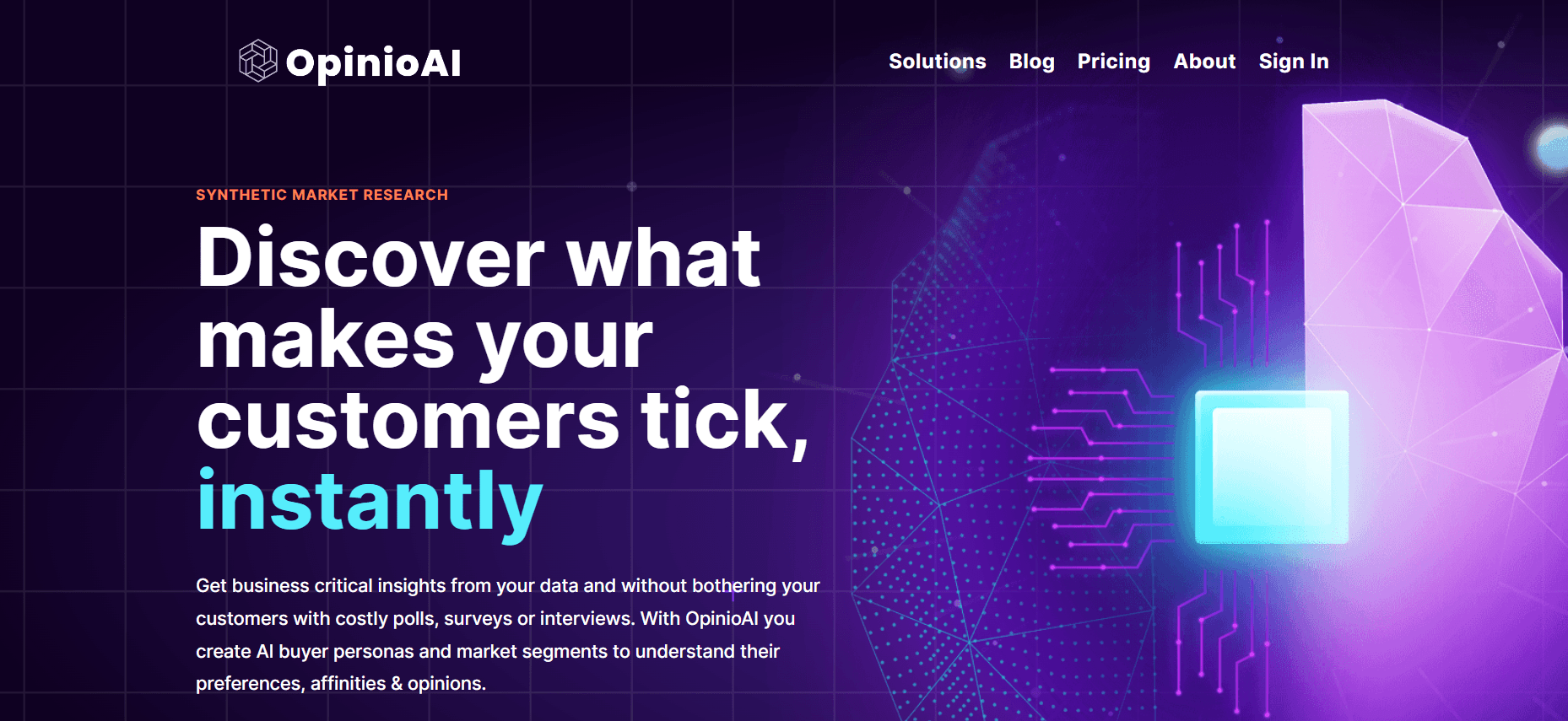 OpinioAI - AI Research Tool for Collecting Business Insights