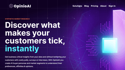 OpinioAI - AI Research Tool for Collecting Business Insights