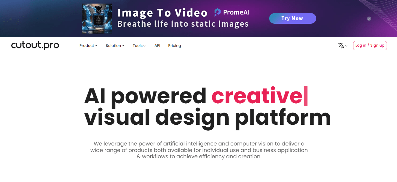 Cutout.Pro - AI Visual Design Platform