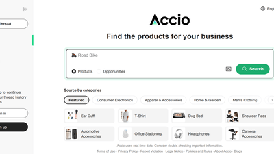 Accio - AI Engine for Effortless Global Sourcing