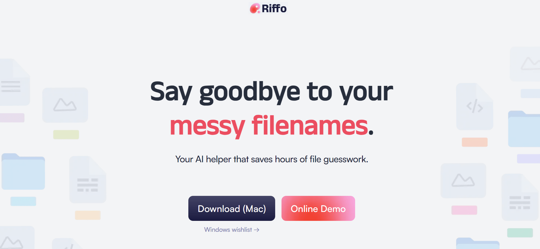 Riffo - Rename and Manage Files Easily