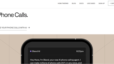 Bland AI - Automate Phone Calls Using Conversational AI