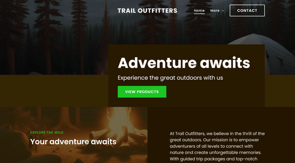 Camping company website