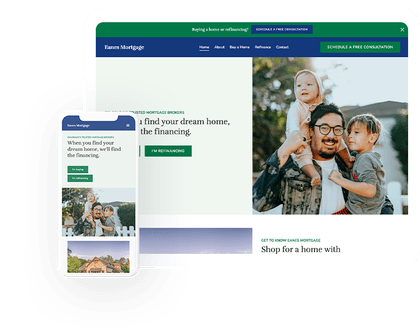 Website design for mortgage brokers